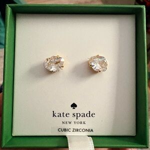Kate Spade cubic zirconia NIB gold & diamond